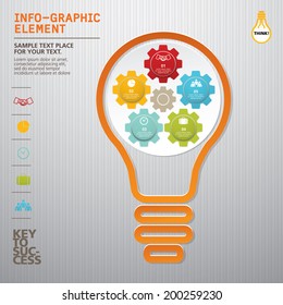  template modern info-graphic design, vector, template