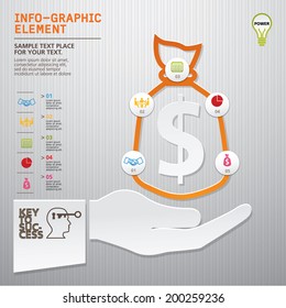  template modern info-graphic design, vector, template