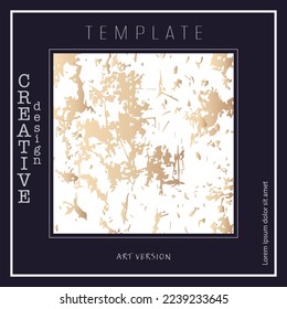 Template for modern posters, posters, covers, postcards, business cards. Marble pattern. Creative style for creative ideas and design