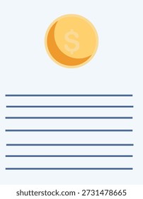 Template of a money note featuring blank spaces for customization and design elements.