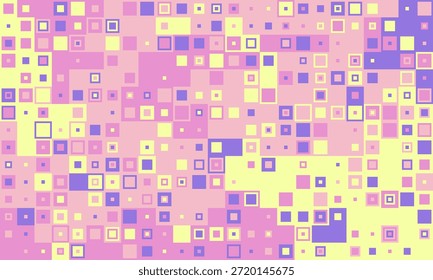 Modelo de imagem de cor de mosaico imaginação. Repita o ornamento de tecnologia de ilustração. Negócios de azulejos minimalistas regulares. Decoração dinâmica de malha de forma.