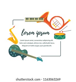 Template Music Festival Jazz Party Invitation Stock Vector (Royalty ...