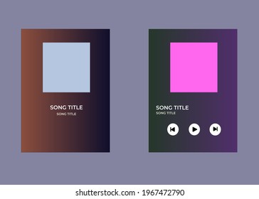 Template Music Player For Handphone. Spotify Template.