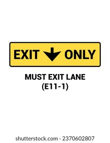 Die Vorlage muss das Leuchtenleitschild beenden, das US-STRASSENSYMBOL SIGN MUTCD signiert