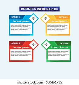 Infografik-Design-Vektorgrafik und Marketing von Vorlagen