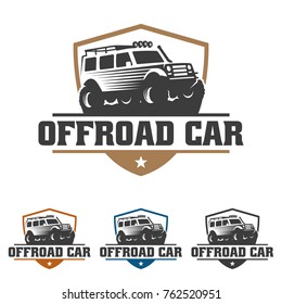 template of off road car logo, offroad logo, SUV car logo template, off-road