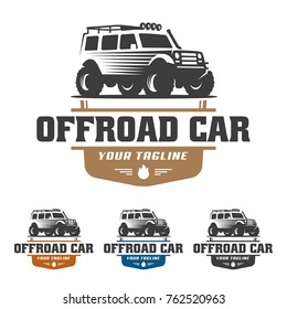 template of off road car logo, offroad logo, SUV car logo template, off-road