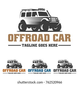 template of off road car logo, offroad logo, SUV car logo template, off-road