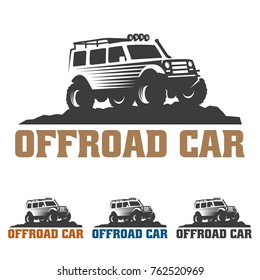 template of off road car logo, offroad logo, SUV car logo template, off-road