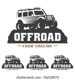 Template Of Off Road Car Logo, Offroad Logo, SUV Car Logo Template, Off-road