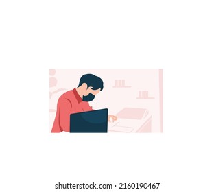 template office employee design logo