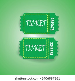 Template Old ticket for concert boardin lottery movie and coupon