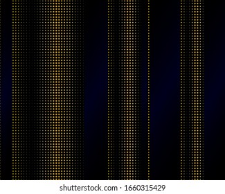 Template on black backdrop. Vector geometric pattern. Halftone background. Fashion illustration. Abstract gray background. Halftone modern graphic template.