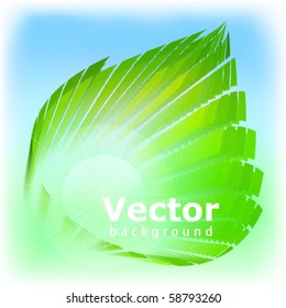 Template on ecological subjects. Vector