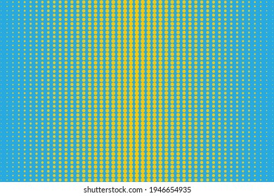 template on halftone yellow backdrop. Gradient background. Seamless pattern for print design. Stock vector image. EPS 10.