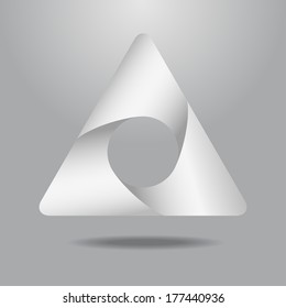Template options banner for business project. Cyclical process. Diagram. Circular arrows. Abstract design logo. Logotype art - vector