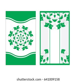 Template in oriental style. Mandala. Great for decorating flyers, wedding invitations and business cards.