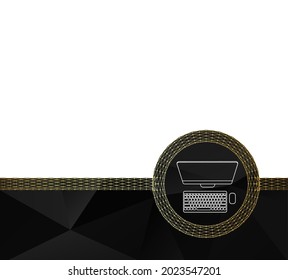 Die Vorlage für das Seitendesign. Hintergrund in einem geometrischen Stil von Dreiecken. Kreatives Konzept, Hintergrund. Polygonal Design Stil Briefkopf und Broschüre für die Geschäftswelt. Vektorgrafik