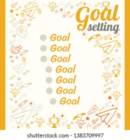  Template paper of to do list card with hand drawn doodle style in vector. Illustration for check list, planning for business, for school and personal diary.
