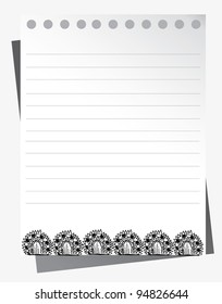 template paper illustration doodle