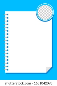 template paper rectangle a4 white and circle transparent for background, blank paper white for banner presentation, cover paper white a four print for clip art, empty paper a4 mock up for copy space