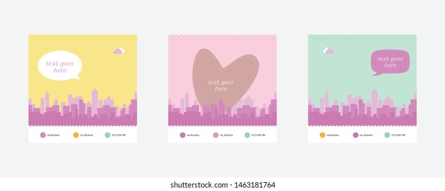 Template Pastel Color - vector eps 10
