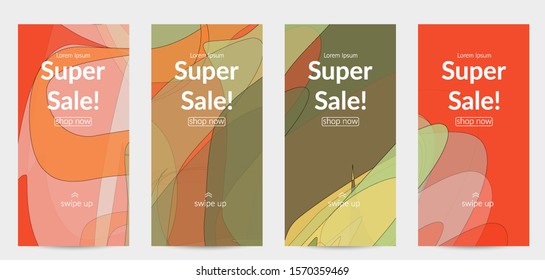 Template with pastel colored  transparent overlapping shapes creating vector mixture of acrylic paint or watercolor effect. Marble texture flat colors simple organic shapes. Nature earth design.