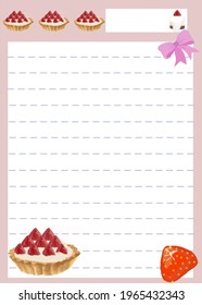 Template Of pastel paper decorating by icon cookie copy space for text for background 