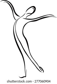 Template people making a slender figure. Template for labels, banners, cards. Vector illustration.