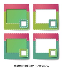 Template photo frames, vector illustration.EPS10.