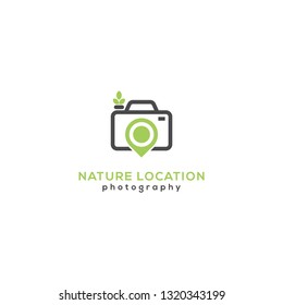 Template photography camera design logo icon nature, - Vector