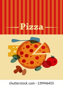 template of Pizza menu