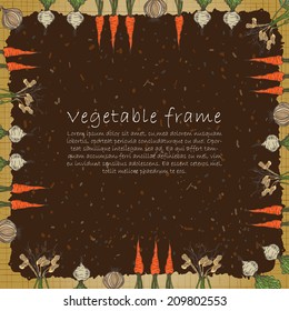 Template of plant vegetable.  It is a template image of vegetable plant. 