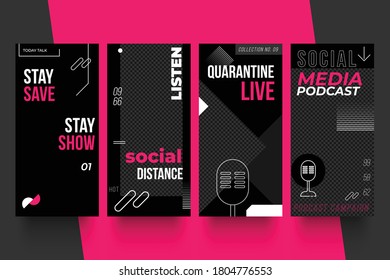 Template - Podcast branding template good for podcast promotion and social media campaign.