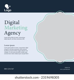 Template Post Digital Business Marketing Social Media Stories and square Banner poster Editable Promotion advertising Web Banner Stories Ads