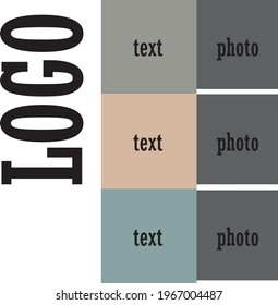 Template for post interesting branding 