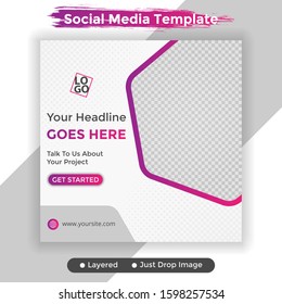 template post for social media ad