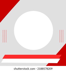 Template post social media Indonesia independence day theme simple design