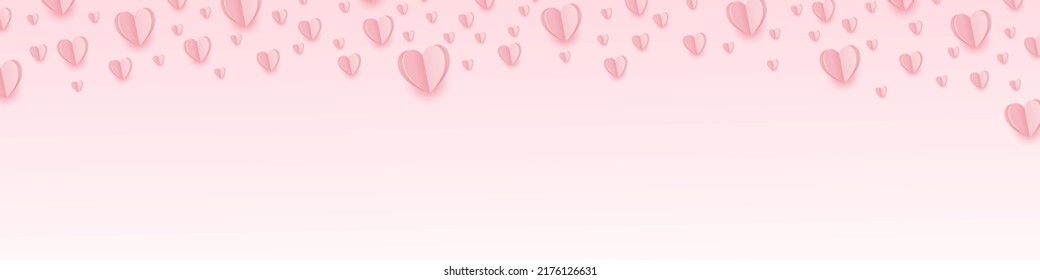 Una plantilla para una postal, afiche o pancarta con muchos corazones. Un símbolo de amor para felicitaciones e ideas creativas