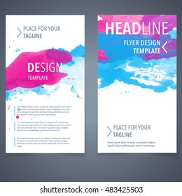 template poster abstraction vector promotion watercolor template advertising blueprint design part template poster color colour makeup commercial pink star make scene performance blue look luxurious p