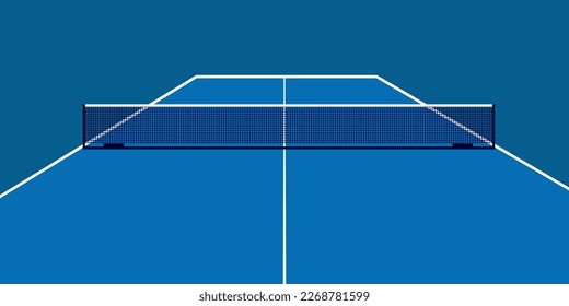 Template for poster, card, or ticket. Racket for table tennis and ball. Vector illustration.