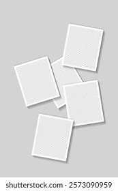 Template Poster for Social Networks Posts. Collage with Photo Frames, collage templates, birthday collage, collage art