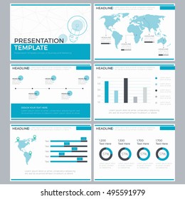 Template power point for business, presentation infographic, modern style, element design