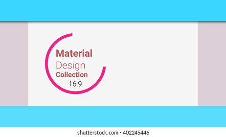 template for presentation in 16: 9 format. vector illustration. designed for business background, education, web, brochure. abstract creative concept layout template in blue, grey colors