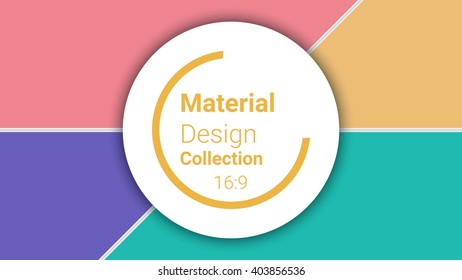 template for presentation in 16: 9 format. vector illustration. designed for business background, education, web, brochure, flyer. abstract creative concept layout template in pastel colors