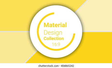 template for presentation in 16: 9 format. vector illustration. designed for business background, education, web, brochure, flyer. abstract creative concept layout template in yellow colors