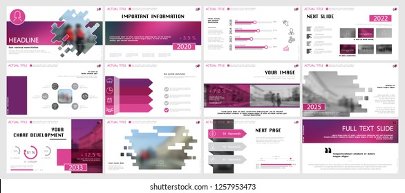 Template Presentation. 2020.  Red, Violet, White Background. Multipurpose Template For Slides, Business Infographics. Postcard, Brochure, Corporate Report, Marketing, Advertising, Circle, Text, Digita