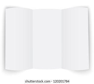 The template for the presentation booklet on white background