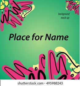 Template presentation or card invitation