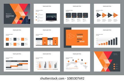 template presentation design and page layout design for brochure ,book , magazine,annual report and company profile , with infographic elements  design
